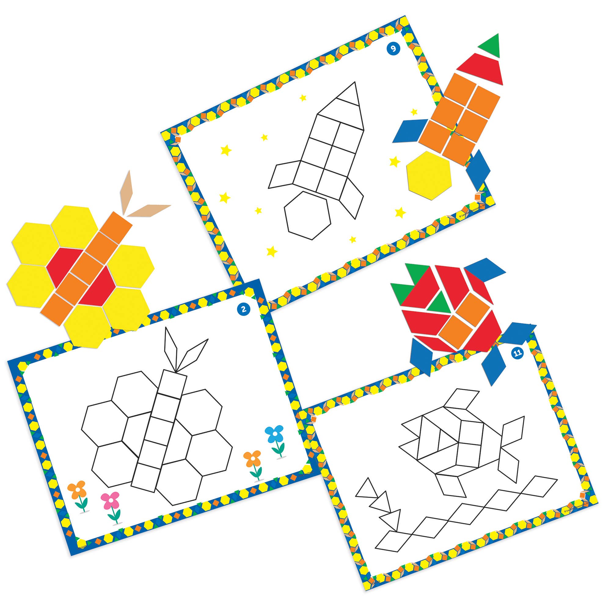 Learning Resources - Vente Lot de jouets – enfant - Ensemble d'activités Pattern Block1
