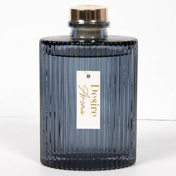 Joe Davies - Wholesale Reed diffuser - Oval Rib Diffuser Amber & Sandalwood Medium 180ml