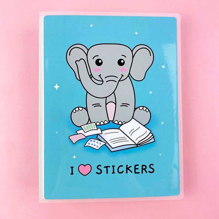 Ella Älskar Klistermärken 5,5" x 7,75" Planerarklistermärkesalbum för wholesale av Shine Sticker Studio