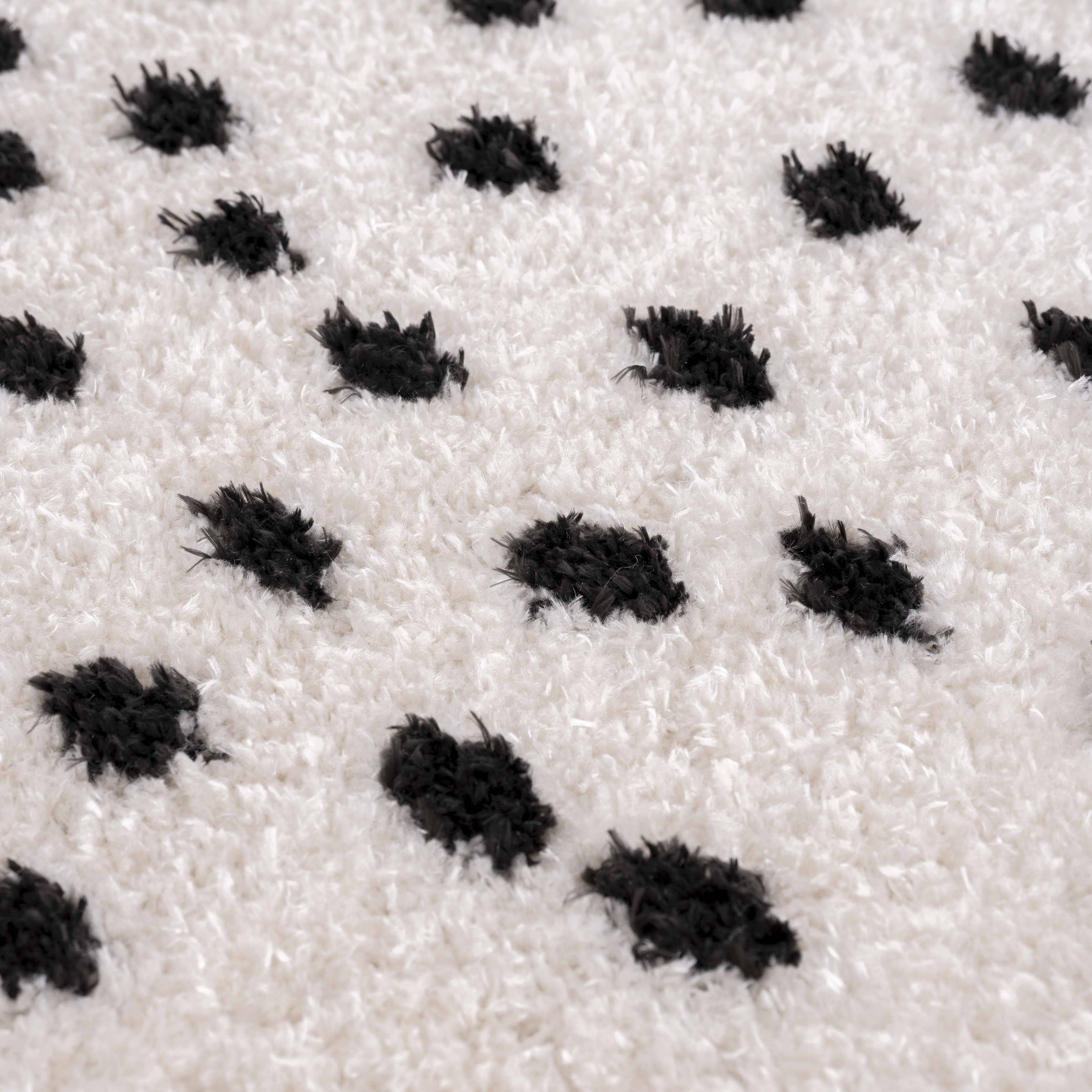 Hauteloom - Wholesale Area Rug - Cansu Black & White Dotted Area Rug12