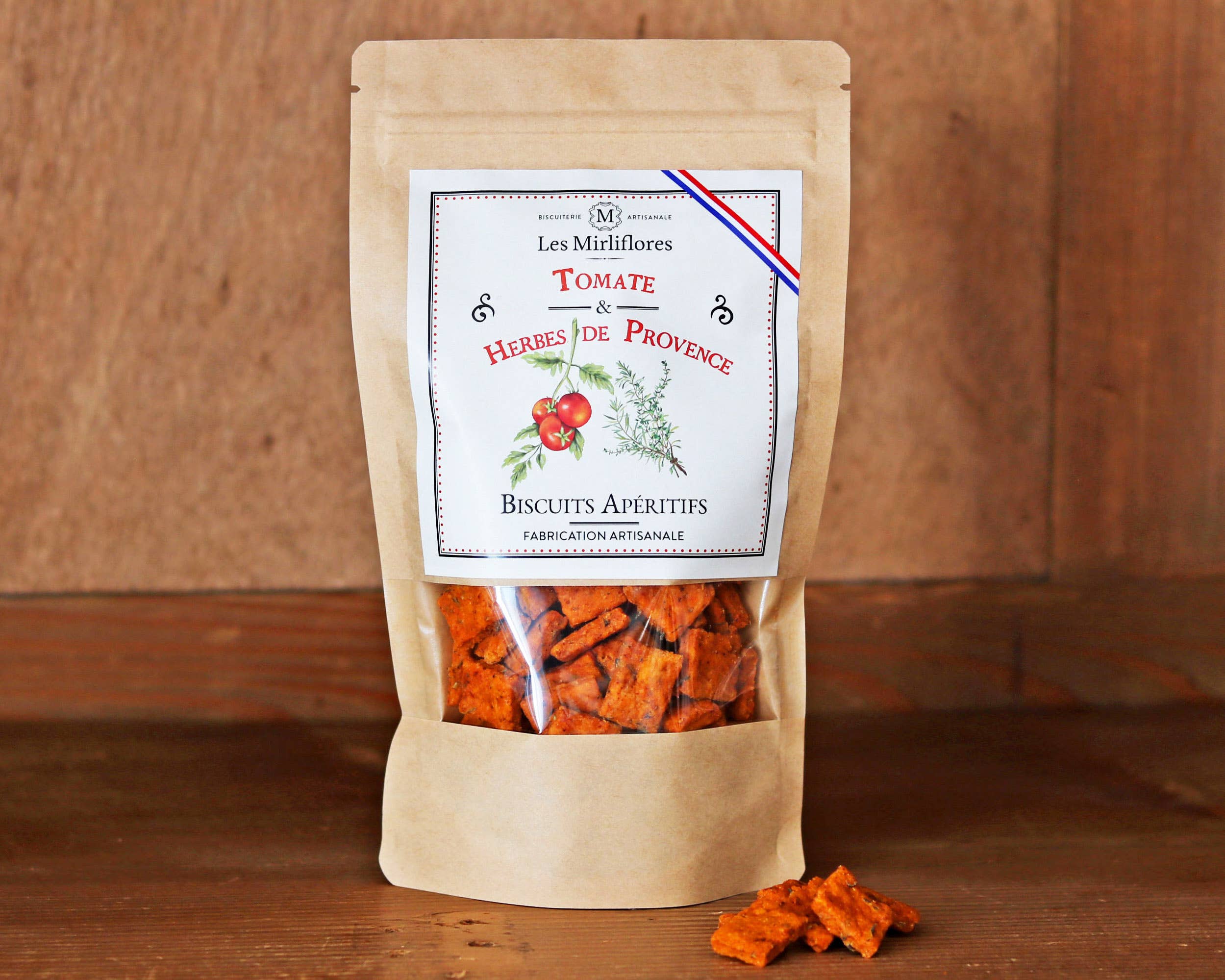 LES MIRLIFLORES - Wholesale Crackers - Tomato and herb aperitif cookies from Provence1