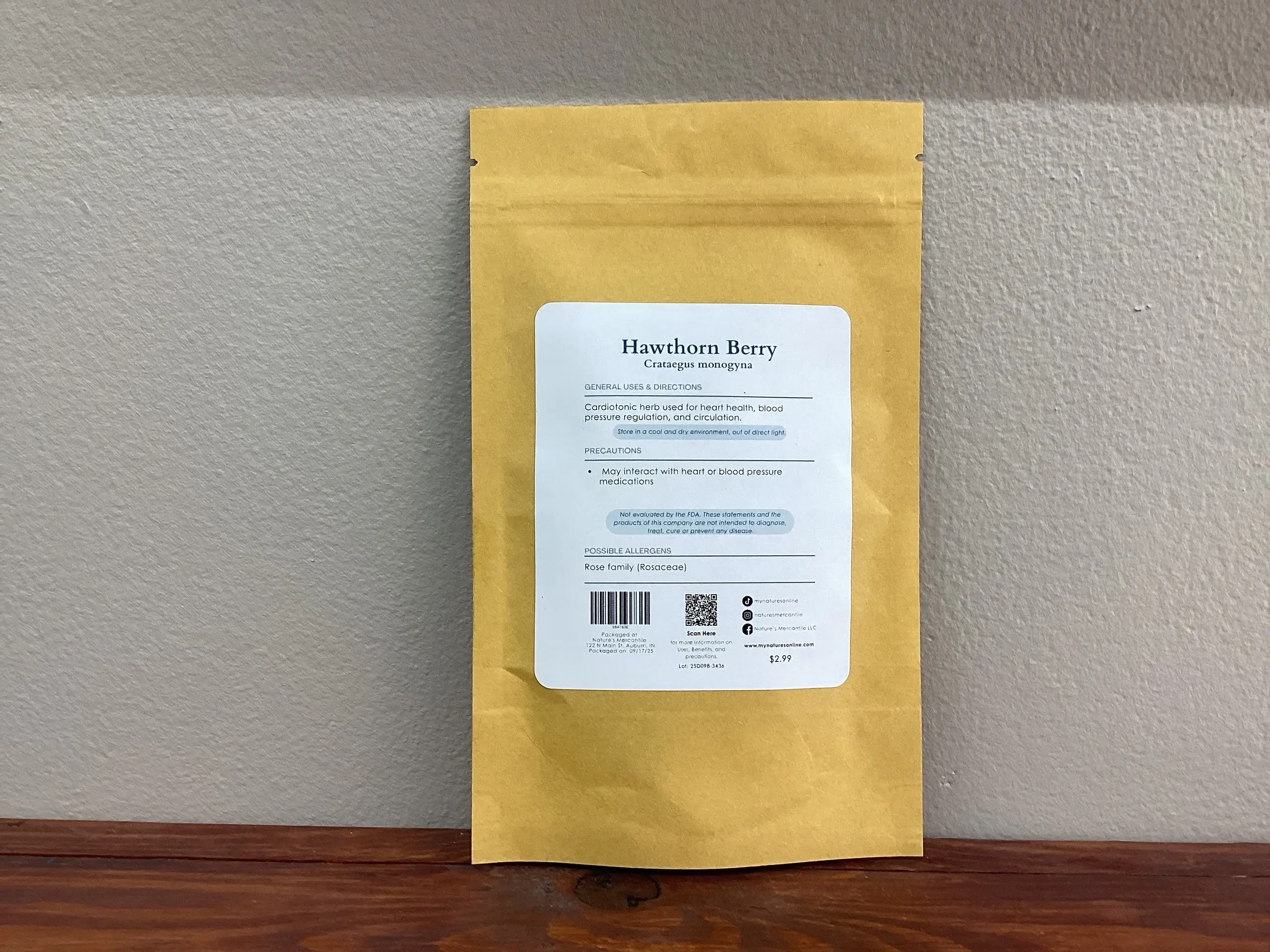 Nature's Mercantile - Wholesale Herbs - Hawthorn Berry, whole2