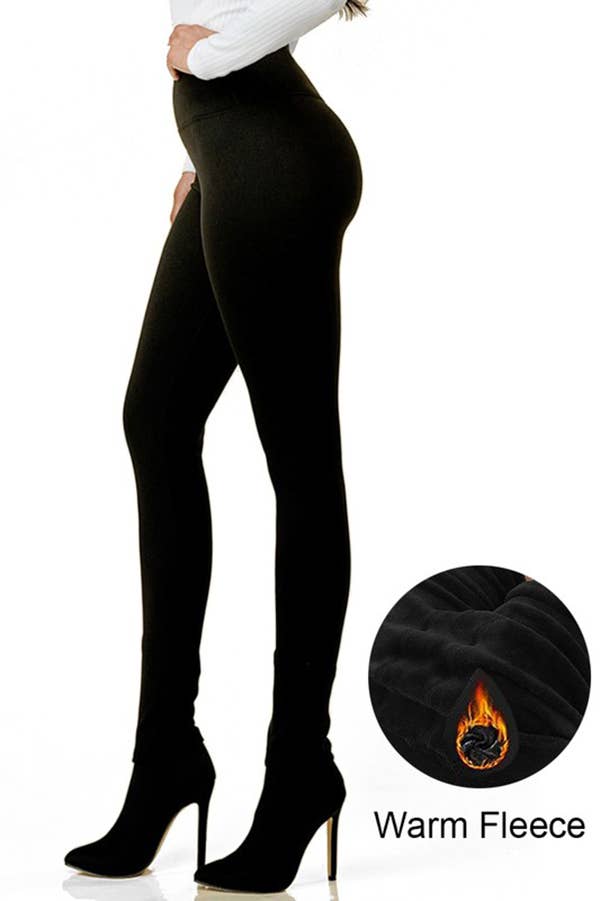 Color 5 - Wholesale Athletic/Lounge Leggings - Women's - Brown winter warm fleece lined HW thermal legging pant13