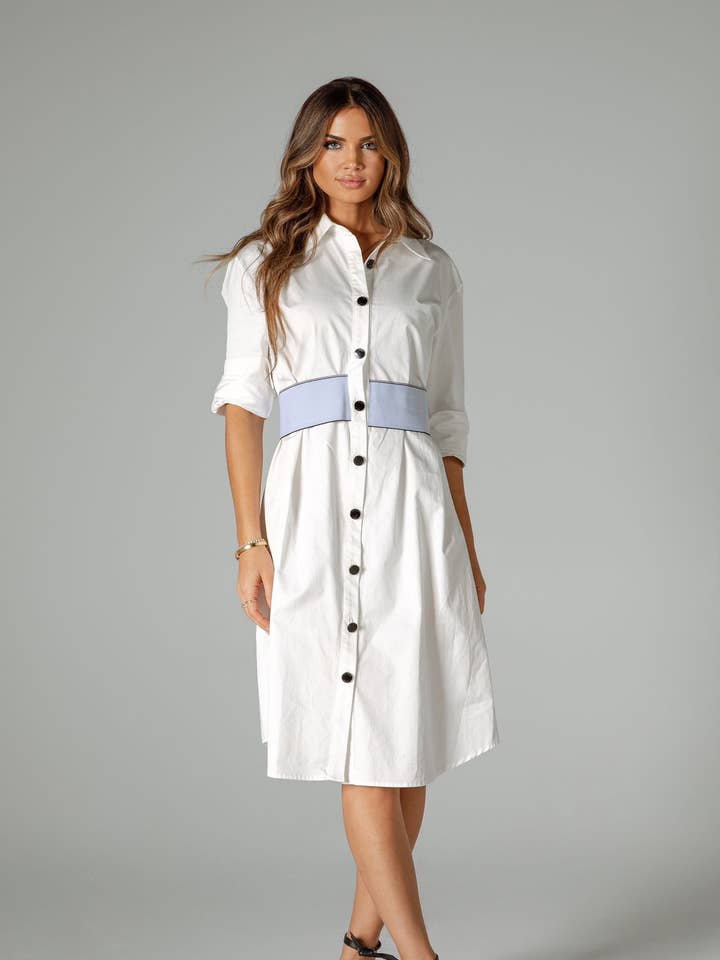 Pristine Shirt Dress for wholesale by Aleeza Paris