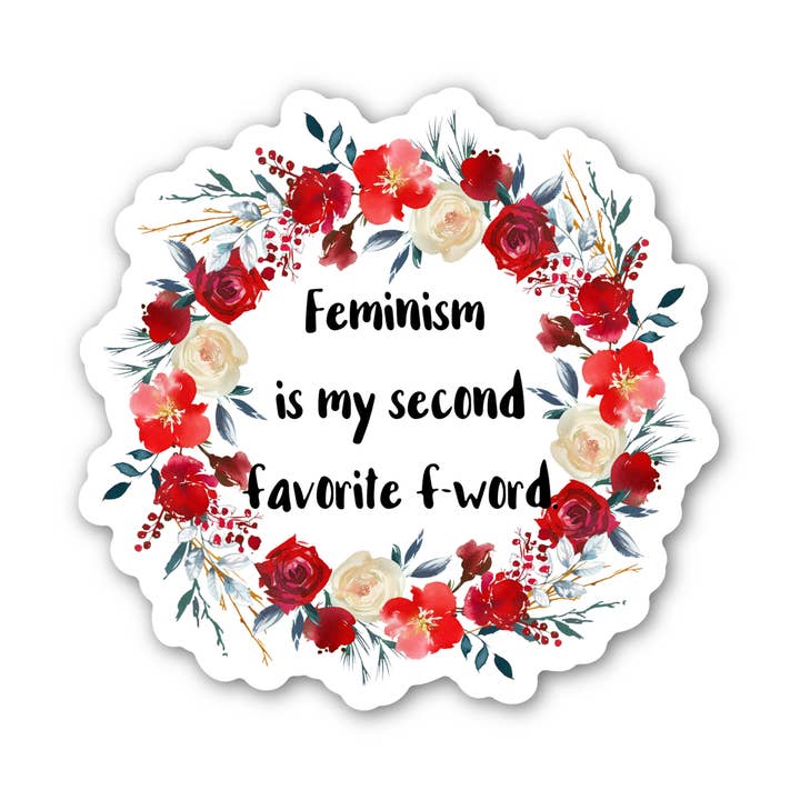 ChicalooKate - Vente Autocollant - Autocollant féminisme est mon deuxième mot favori