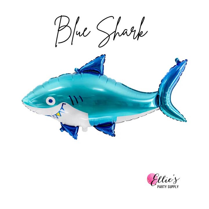 Ellie's Party Supply - Wholesale Balloon - Foil Shark Balloon 40.2 x 24.4