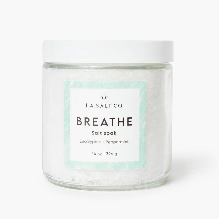 Breathe Salt Soak for wholesale by Los Angeles Salt Company