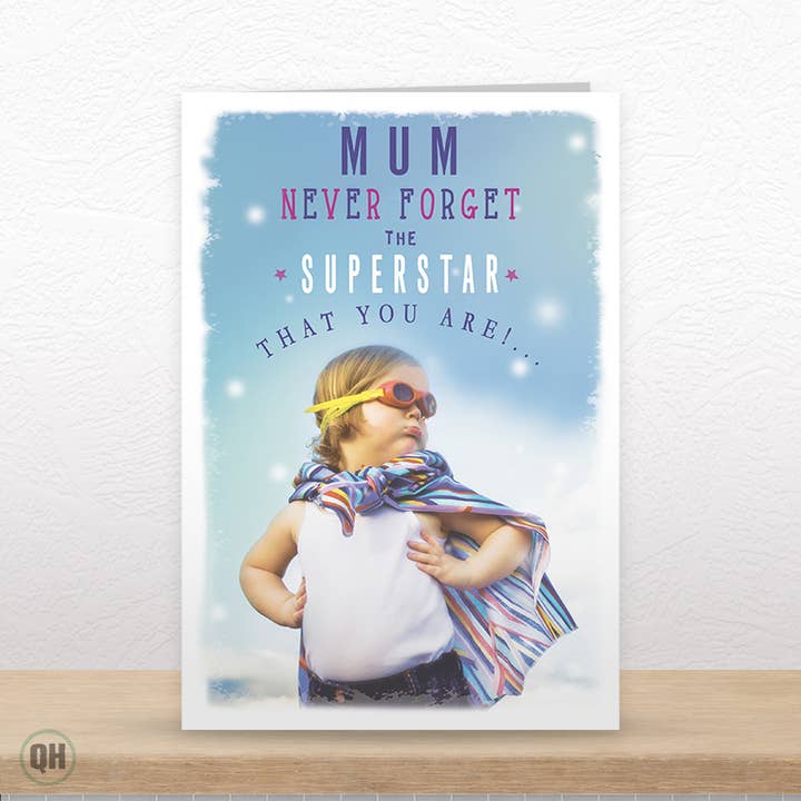 Nunca se esqueça do Superstar que És! - Cartão Dia da Mãe por atacado de Quitting Hollywood