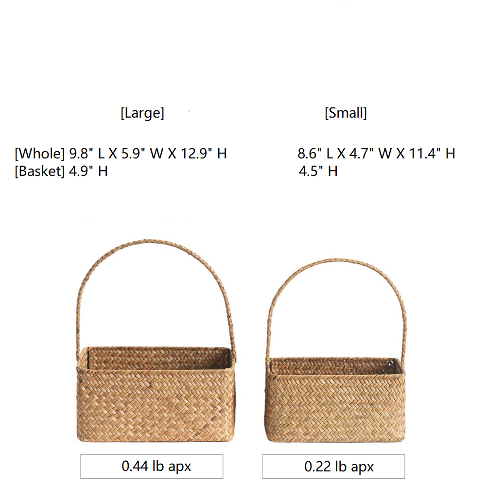 Rustic Reach - Vente Paniers - Organisateur de panier de transport rectangulaire tissé0