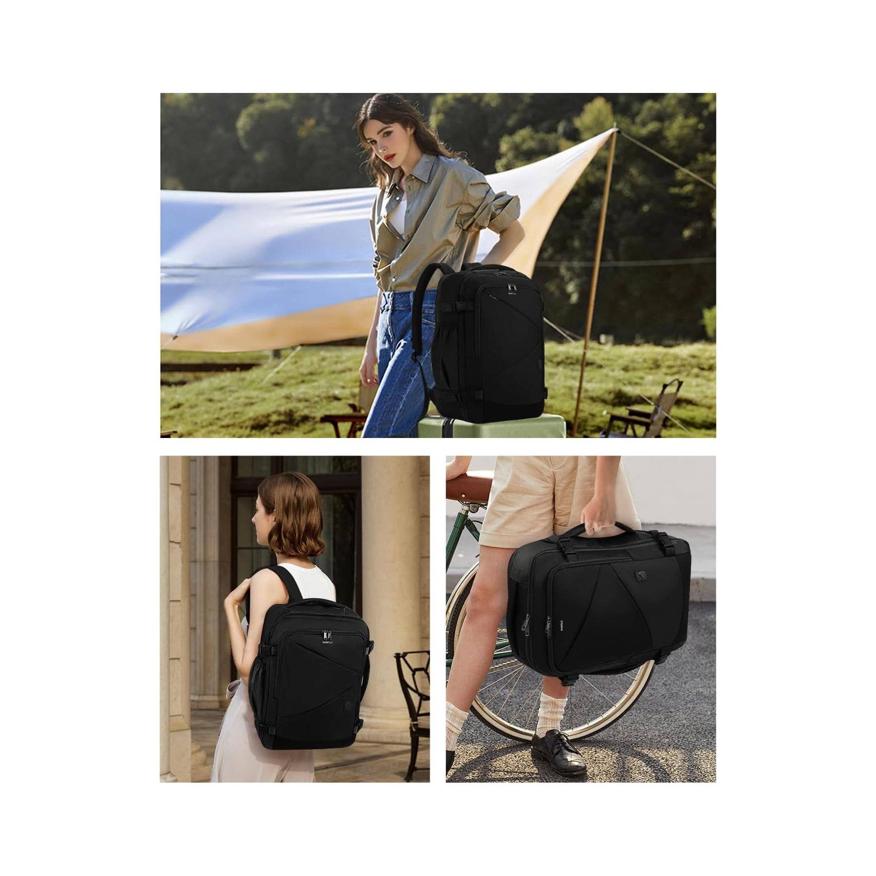 wandf - Vendita all'ingrosso Zaino - Unisex - Zaino da viaggio ECOHUB Carry On per laptop da 17 pollici, 12 tasche7