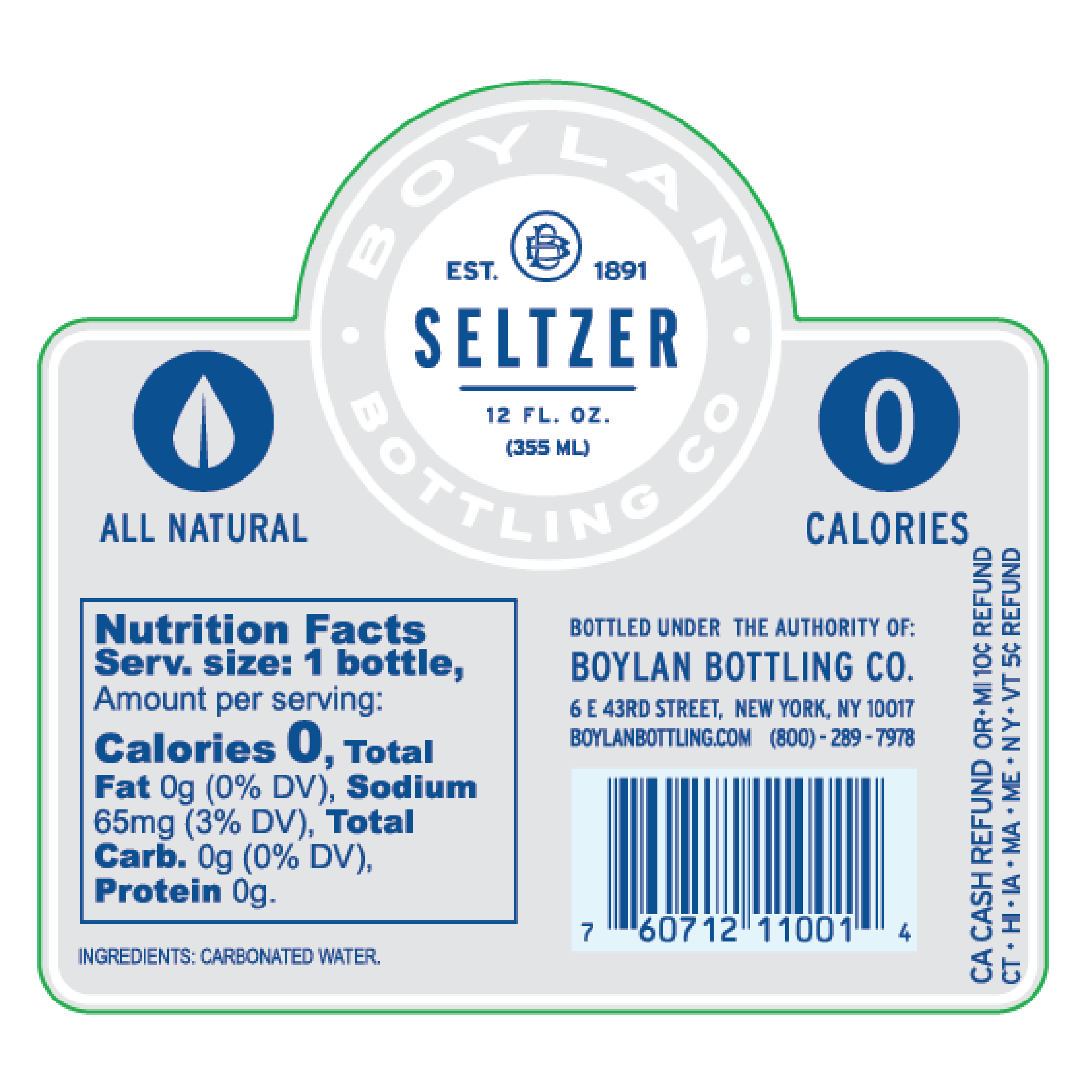 Boylan Bottling Company - Wholesale Soda/Carbonated Drink - Pure Seltzer - 24 Pack1