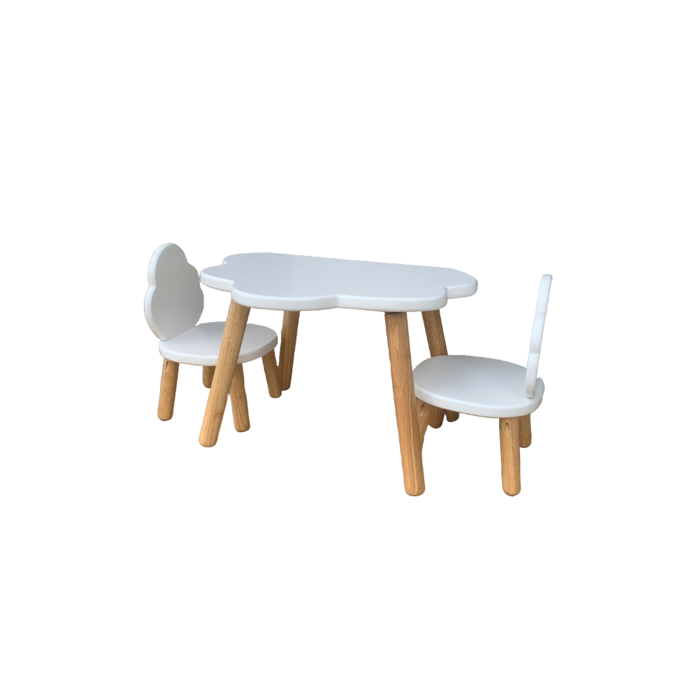 Pioupiou et Merveilles - Wholesale Chair - Kids - Children's Table and Chairs Set Cloud White 1-4 years5