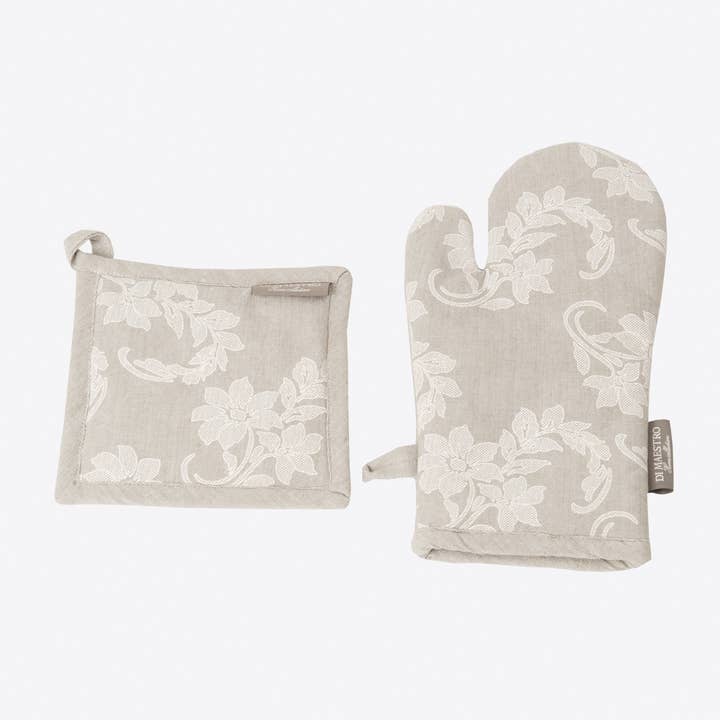 Set guanto e presina - Matilde per la vendita all'ingrosso da parte di La Mallorquina