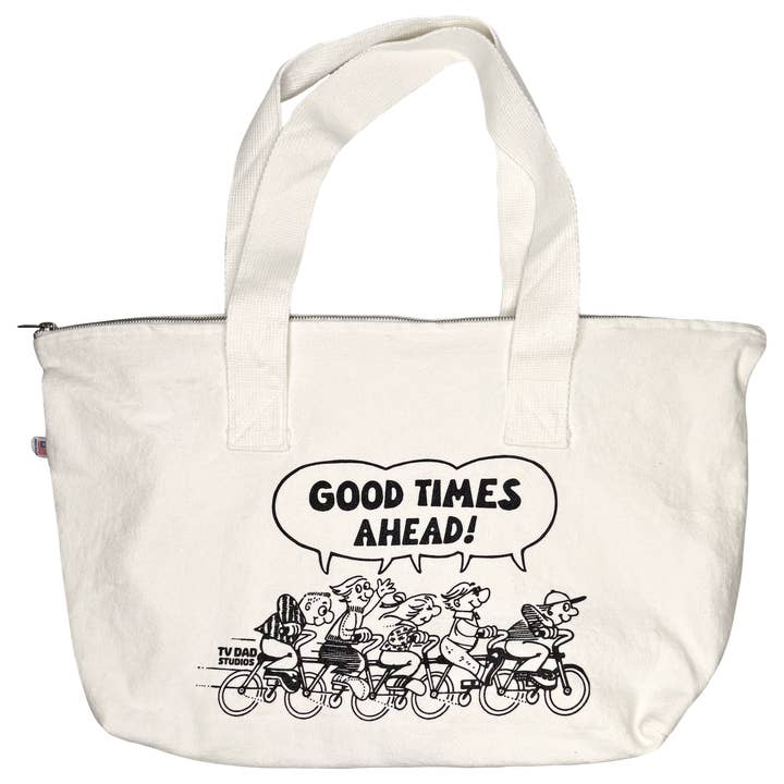 TV DAD - Wholesale Tote Bag - Unisex - Good Times Zipper Tote Bag