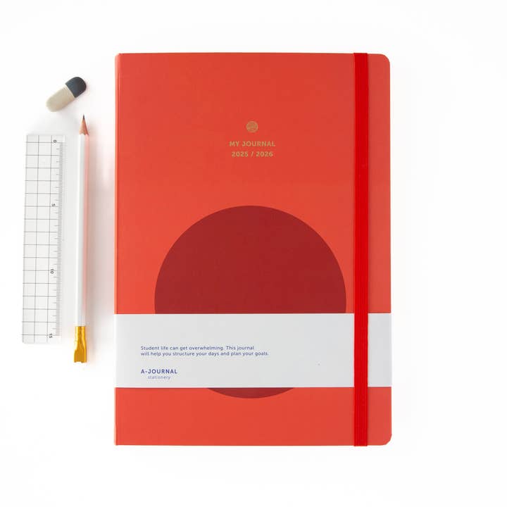 A-Journal Stationery – Großhandel Tagebuch – Mein Tagebuch A4 Schulplaner 2025/2026 Kreis Koralle