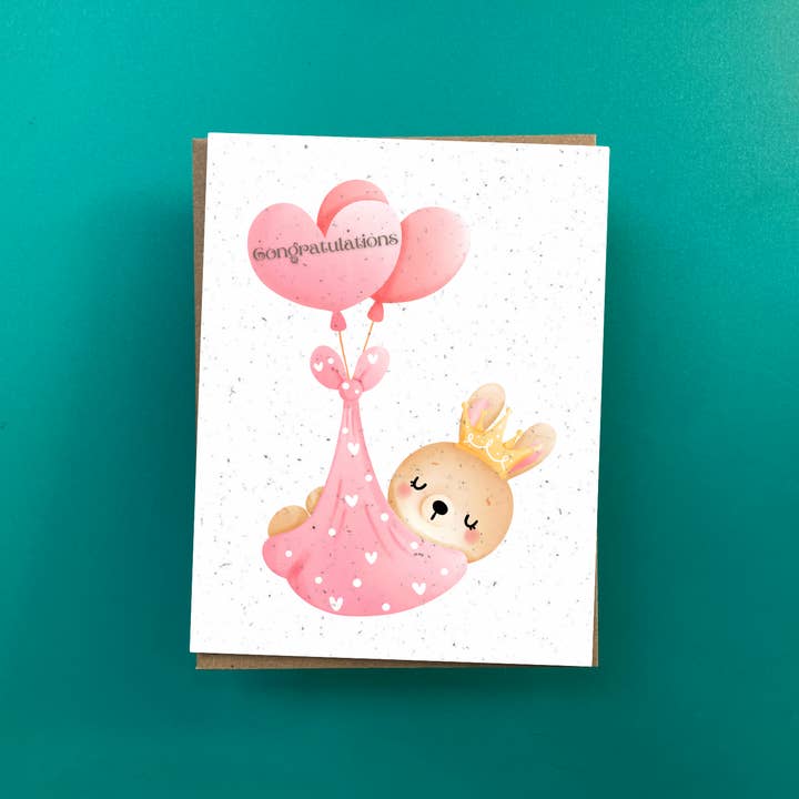 Congratulations Baby Pink Bunny for wholesale by Thanks a Ton