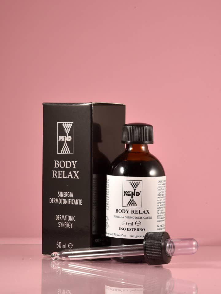 Body Relax - Synergie naturelle dermotonifiante - 50 ml pour la vente par Body Mind Cosmetics for Beauty and Fitness