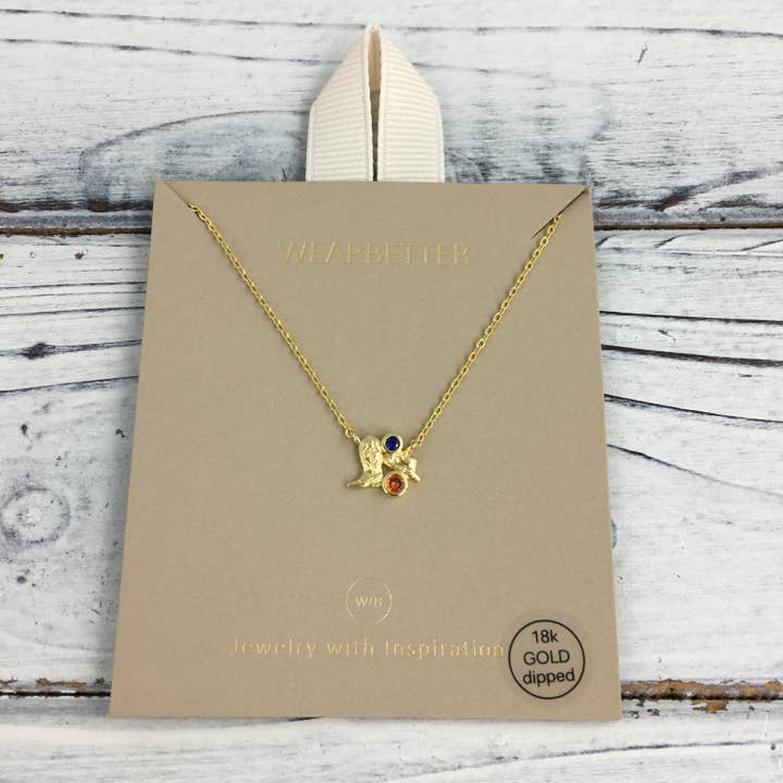 Patriotic cowboy hat/boot necklace  for wholesale by SongLily