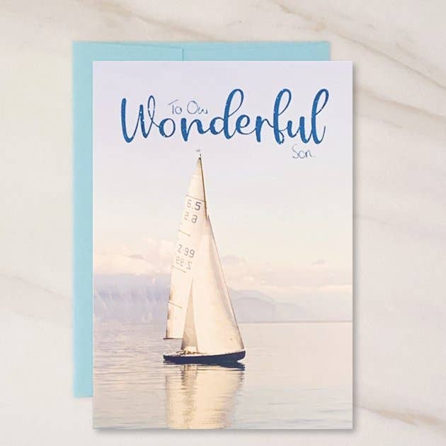 Wonderful Son - Son Father's Day Greeting Card for wholesale by Wholesalegreetingcards.co