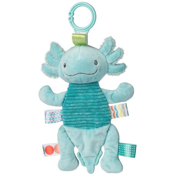 Mary Meyer - Wholesale Crinkle Tag Toy - Baby - Taggies Fizzy Axolotl Crinkie - Aqua