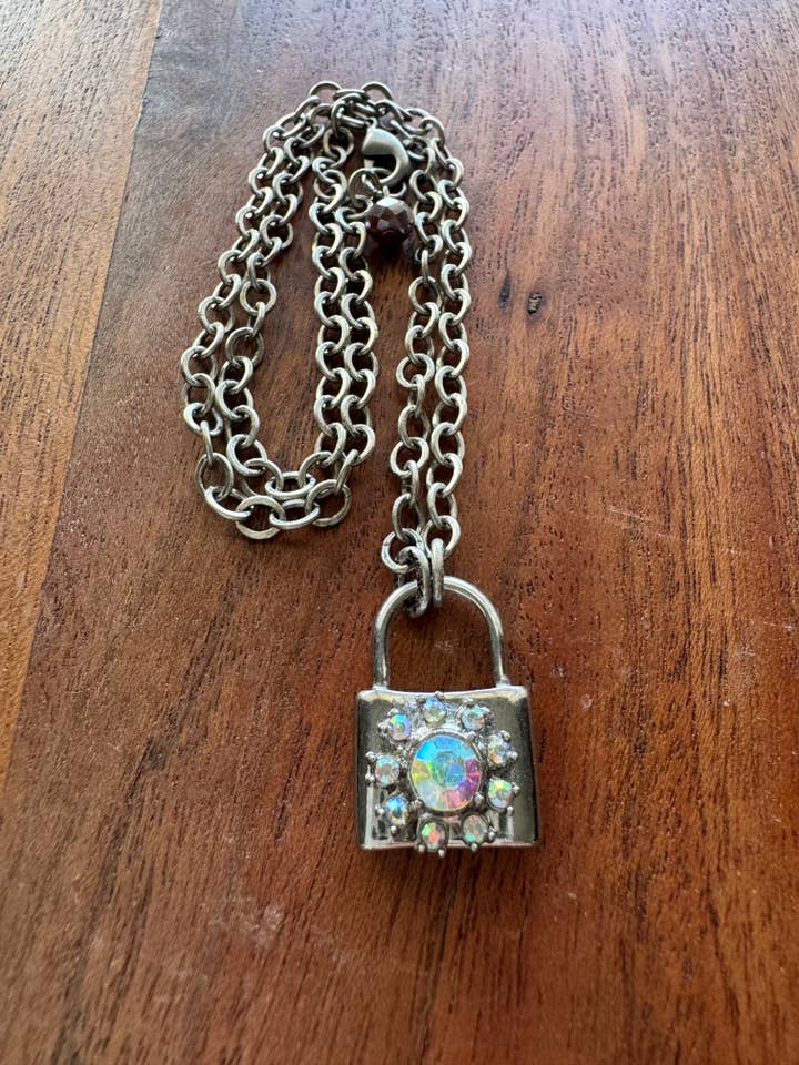 The Aurora Lock Necklace for wholesale by Loulu Designs