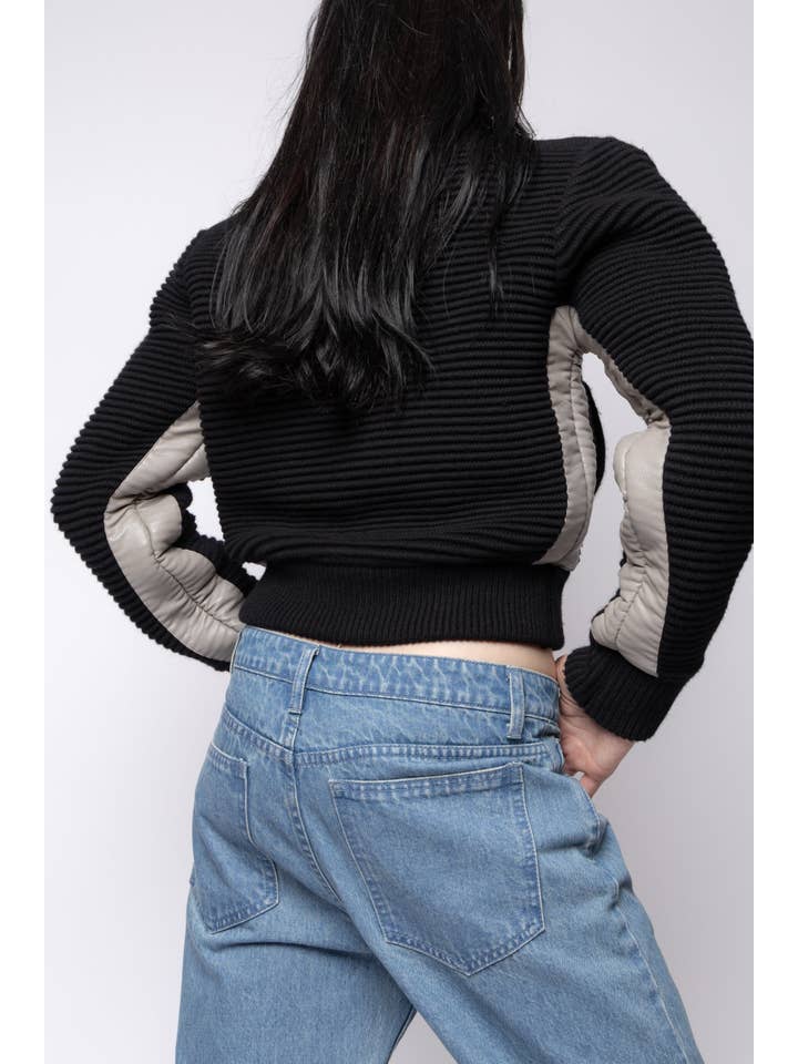 FANG - Wholesale Bomber Jacket - Men's - Power Shoulder Knitted Bomber11