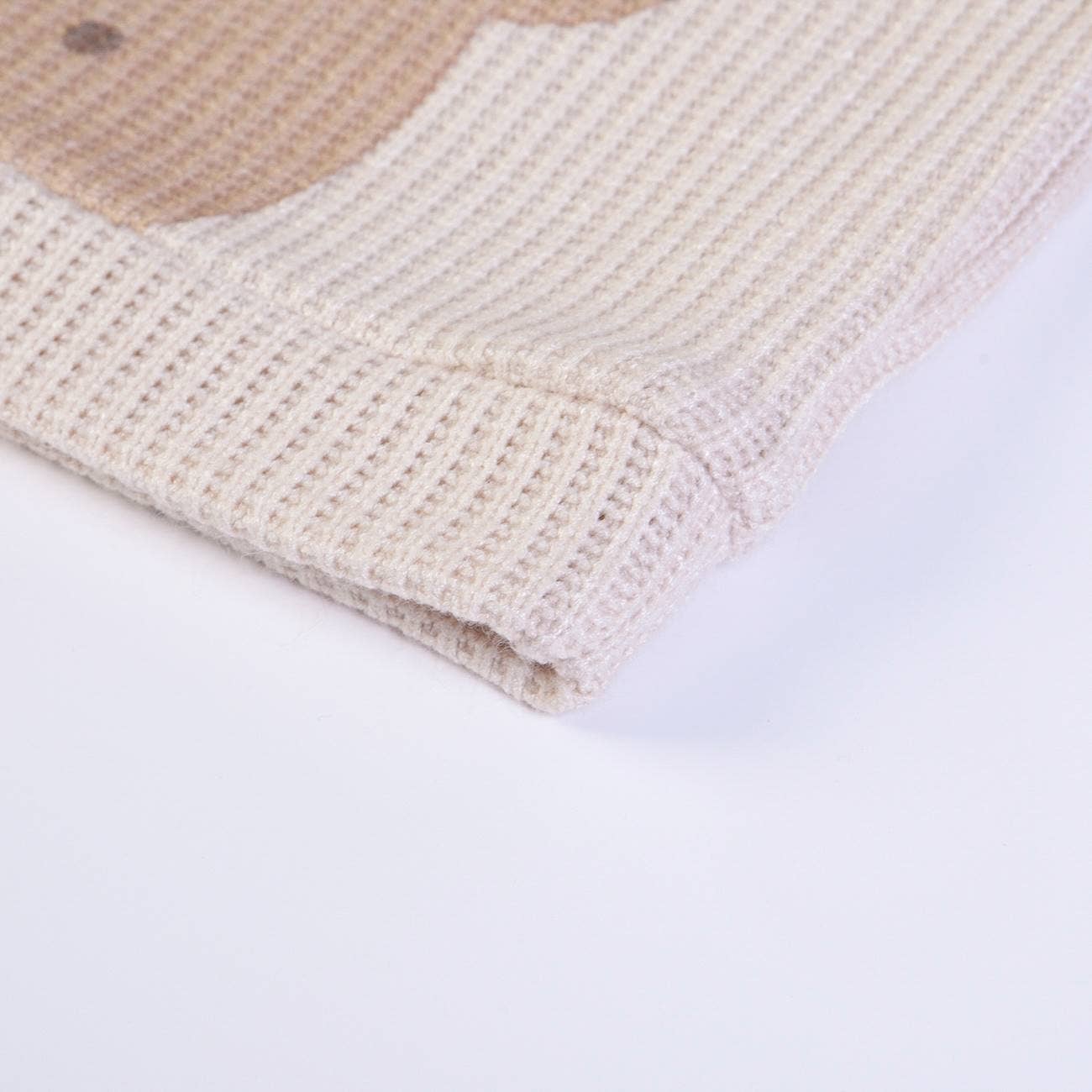 Beige 16687 - Survêtement en tricot (sweatshirt + pantalon) - AH 25-26 en vente sur Faire4