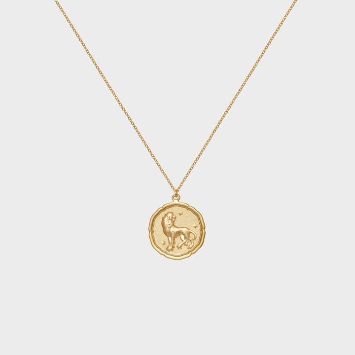 Leo Astrology Coin Necklace for wholesale by Thesis of Alexandria