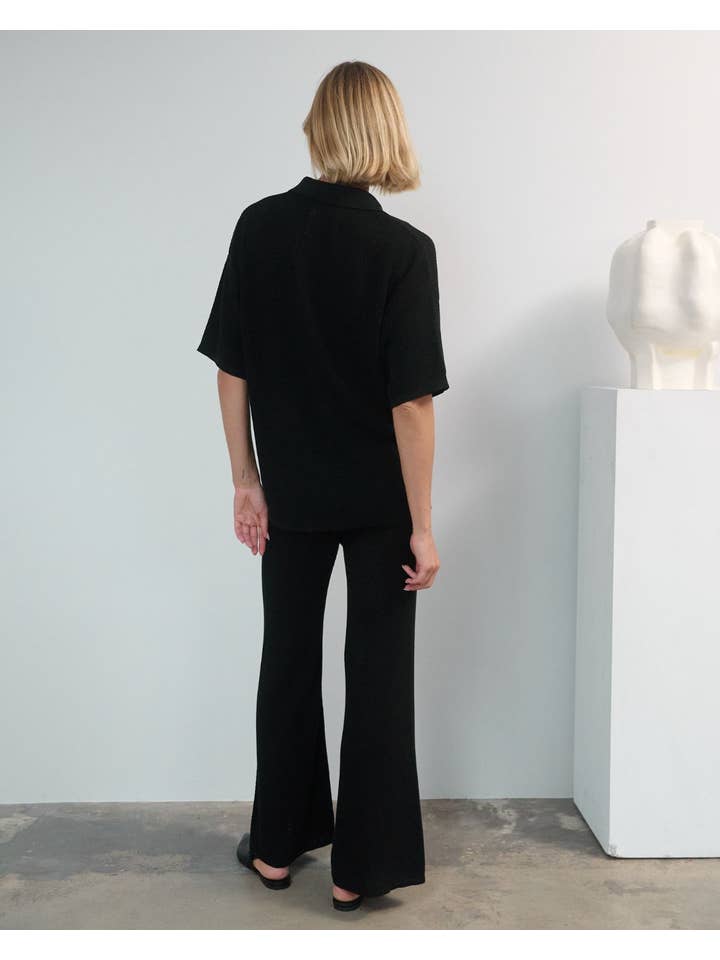 Sutemos: Black Cotton Shirt for wholesale on Faire