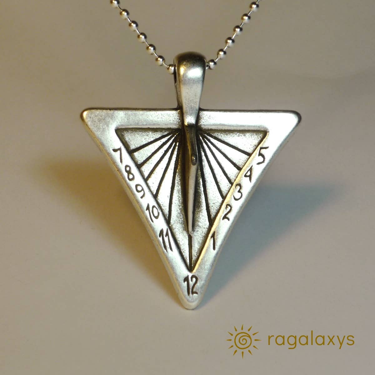 Ragalaxys - Vendita all'ingrosso Collana con ciondolo/pendaglio - Ciondolo Zeus Sundial - catena in argento da 60 cm0