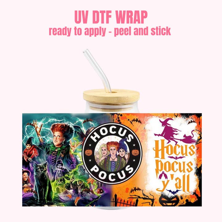 UV DTF CUP WRAP Halloween 97 for wholesale by One Stop Cups