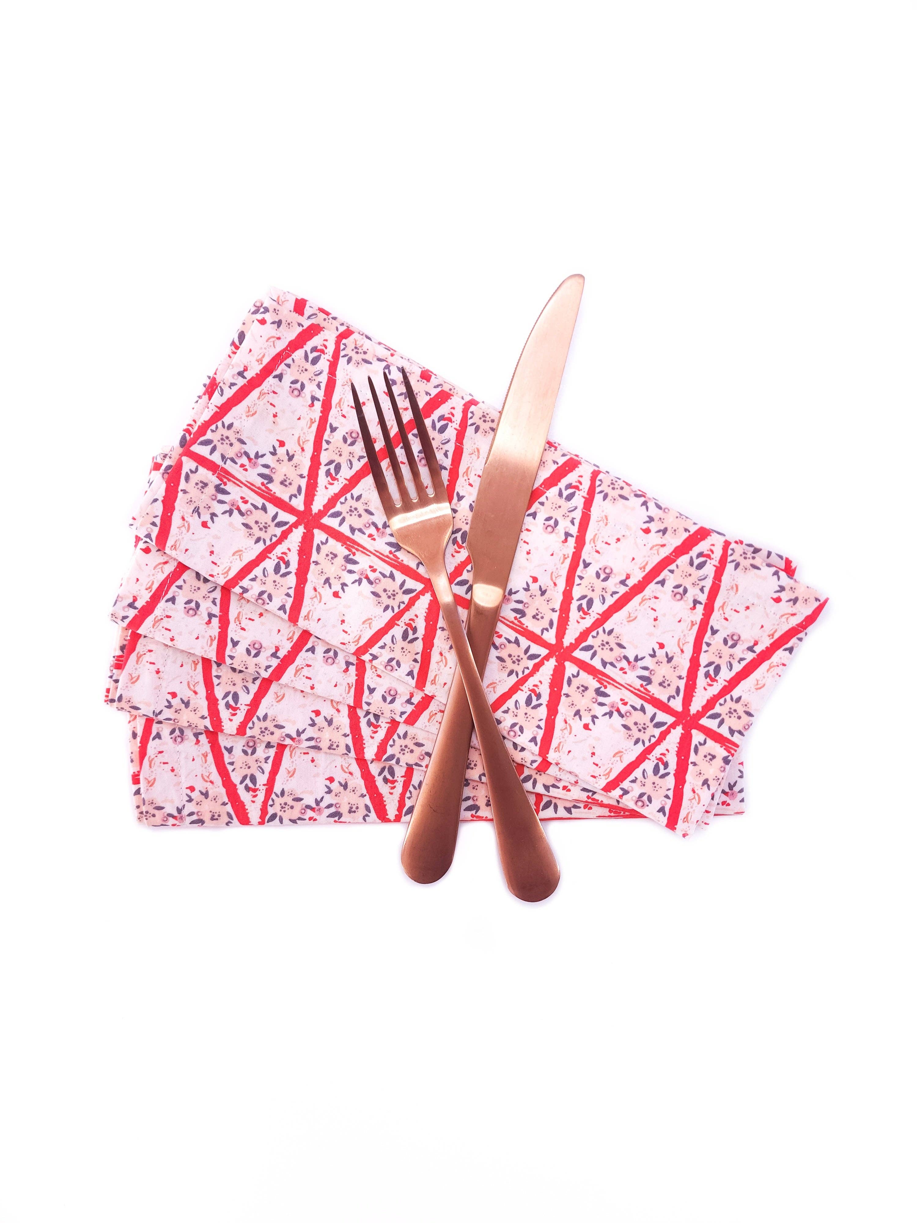 90 West Linen Co. - Wholesale Dinner & Cloth Napkin - Romantic Floral Cloth Napkins, Set of 414