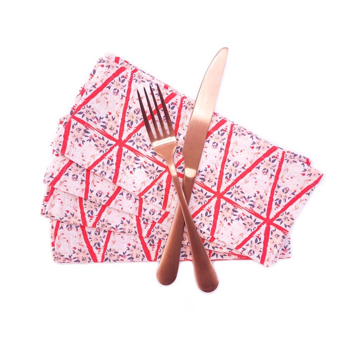 90 West Linen Co. - Wholesale Dinner & Cloth Napkin - Romantic Floral Cloth Napkins, Set of 414