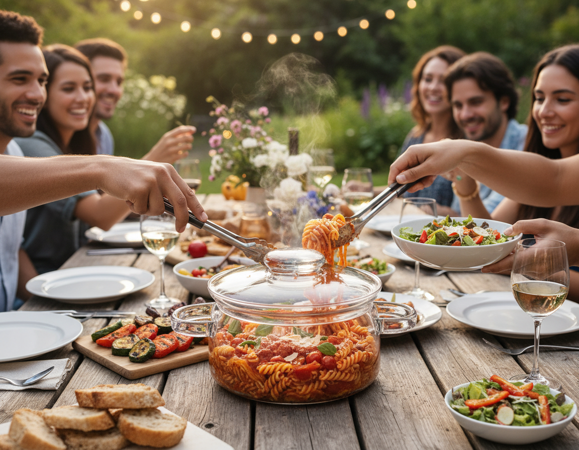 Kadra Kitchenware - Wholesale Cooking Pot - Simax - Nyko Clear Glass Pot, With Lid, 1L2