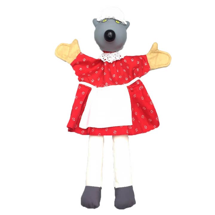 Wolf oma pop 32cm voor wholesale door giftland