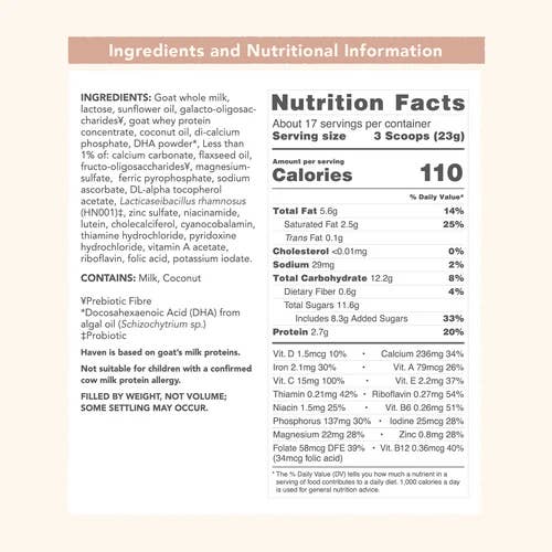 Haven Baby - Wholesale Baby food - Haven Goat Toddler Formula | New Zealand non GMO milk5