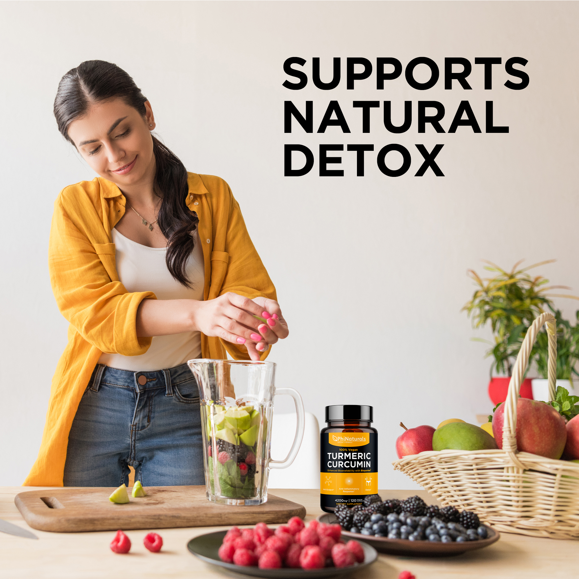 Excel Nutritionals LLC DBA Phi Naturals - Vente Supplément oral/vitamine - Curcumine au curcuma avec biopérine2