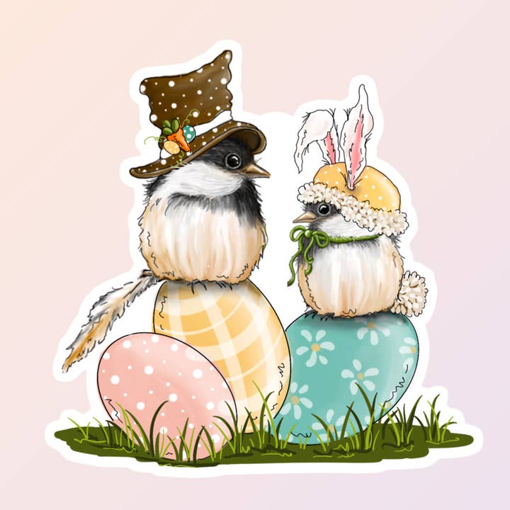 Cute Bird Easter Stickers, Kids Easter Stickers for wholesale by Sorry Not Sorry Co