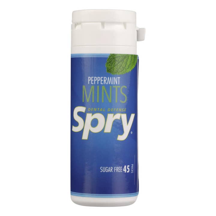 Spry Xylitol Mints - Peppermint - Case Of 6 - 45 Count for wholesale by Ware Spark