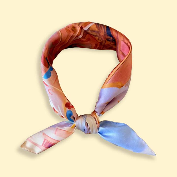 The Bellaje - Wholesale Scarf - Women's - 100% Mulberry Silk Scarf - Carousel