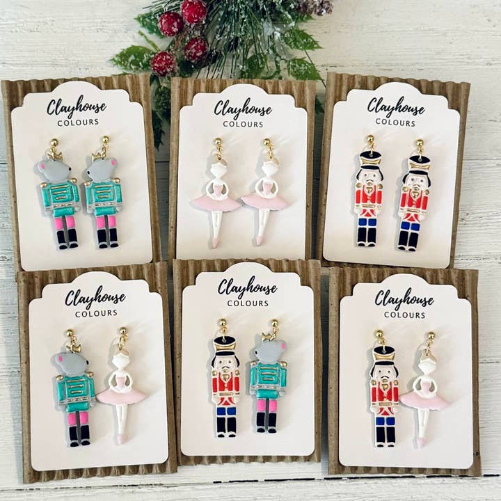 Clayhouse Colours - Wholesale Dangle Earrings - Nutcracker Earrings 1