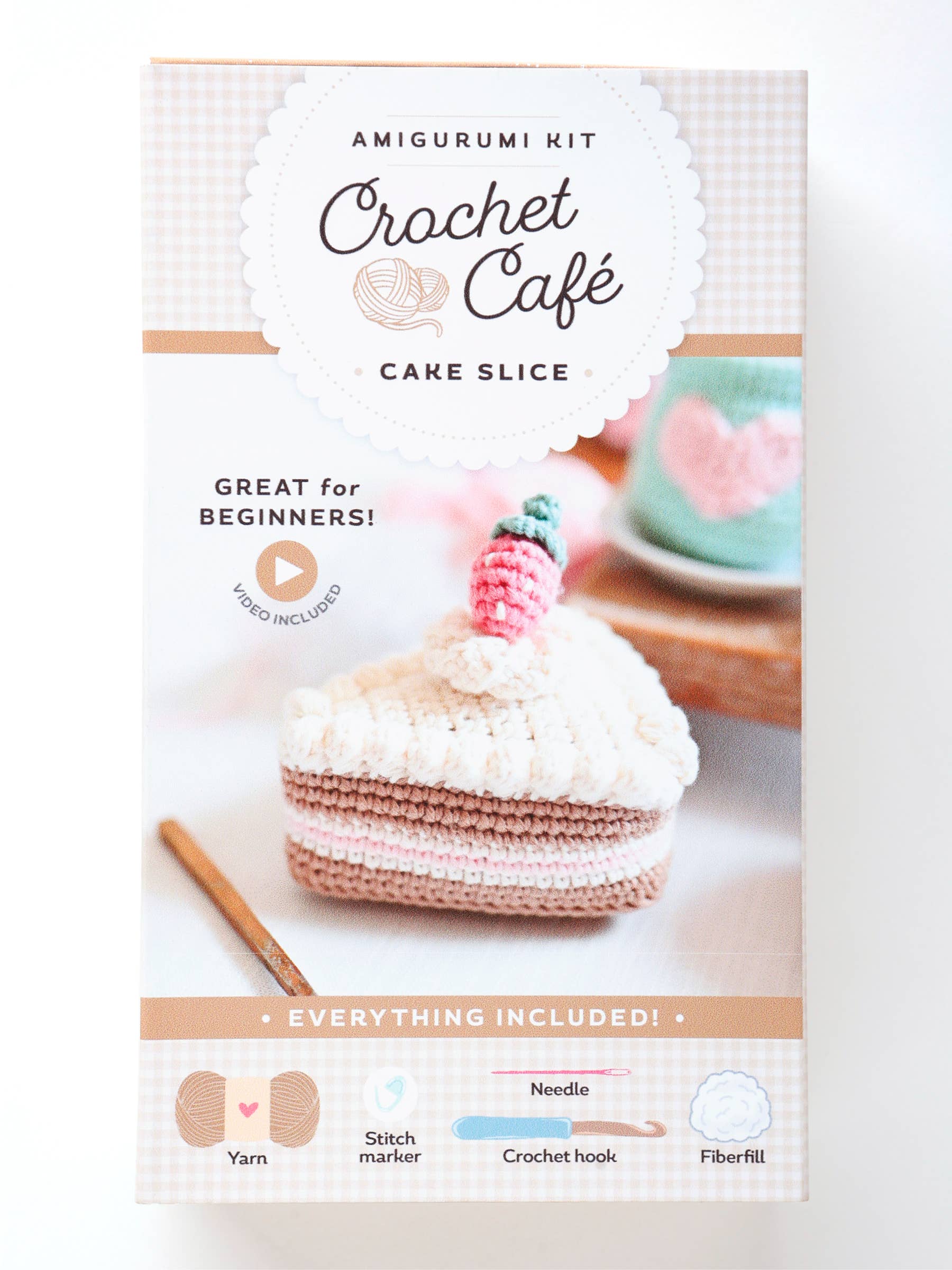 Schiffer Publishing - Wholesale Knitting/Crochet Supplies - Crochet Café Amigurumi Kit Cake Slice4