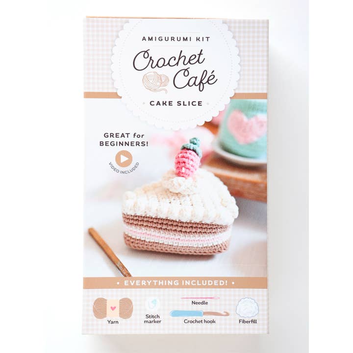Schiffer Publishing - Wholesale Knitting/Crochet Supplies - Crochet Café Amigurumi Kit Cake Slice4