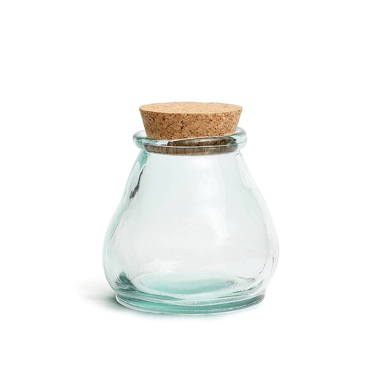 Bazar Bizar Living - Vente Pots - Le Pot en Verre Belly - Bleu - M0
