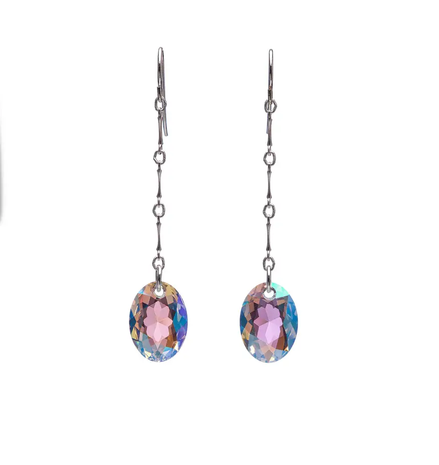 Kenda Kist Jewelry - Wholesale Dangle Earrings - Elliptic Oval Chain Drop Earrings4