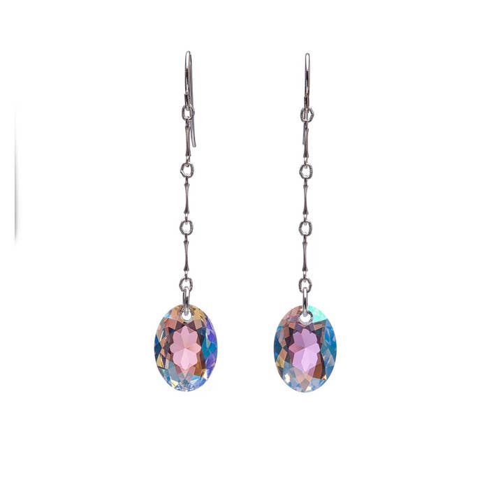 Kenda Kist Jewelry - Wholesale Dangle Earrings - Elliptic Oval Chain Drop Earrings4