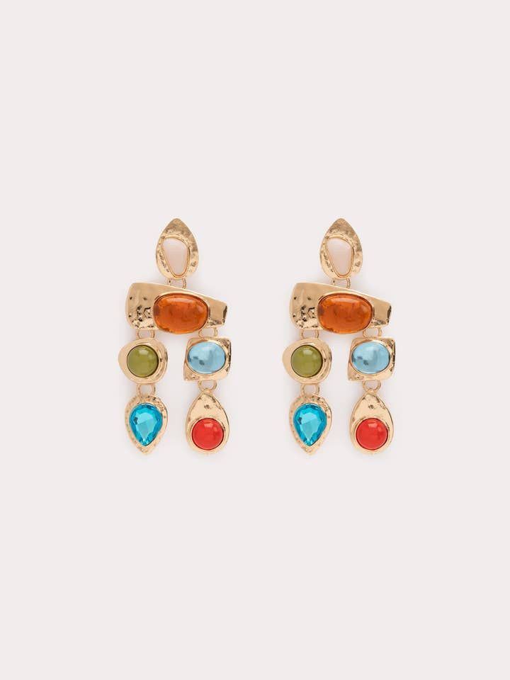 Multi Stone Earring for wholesale by Petit Moments