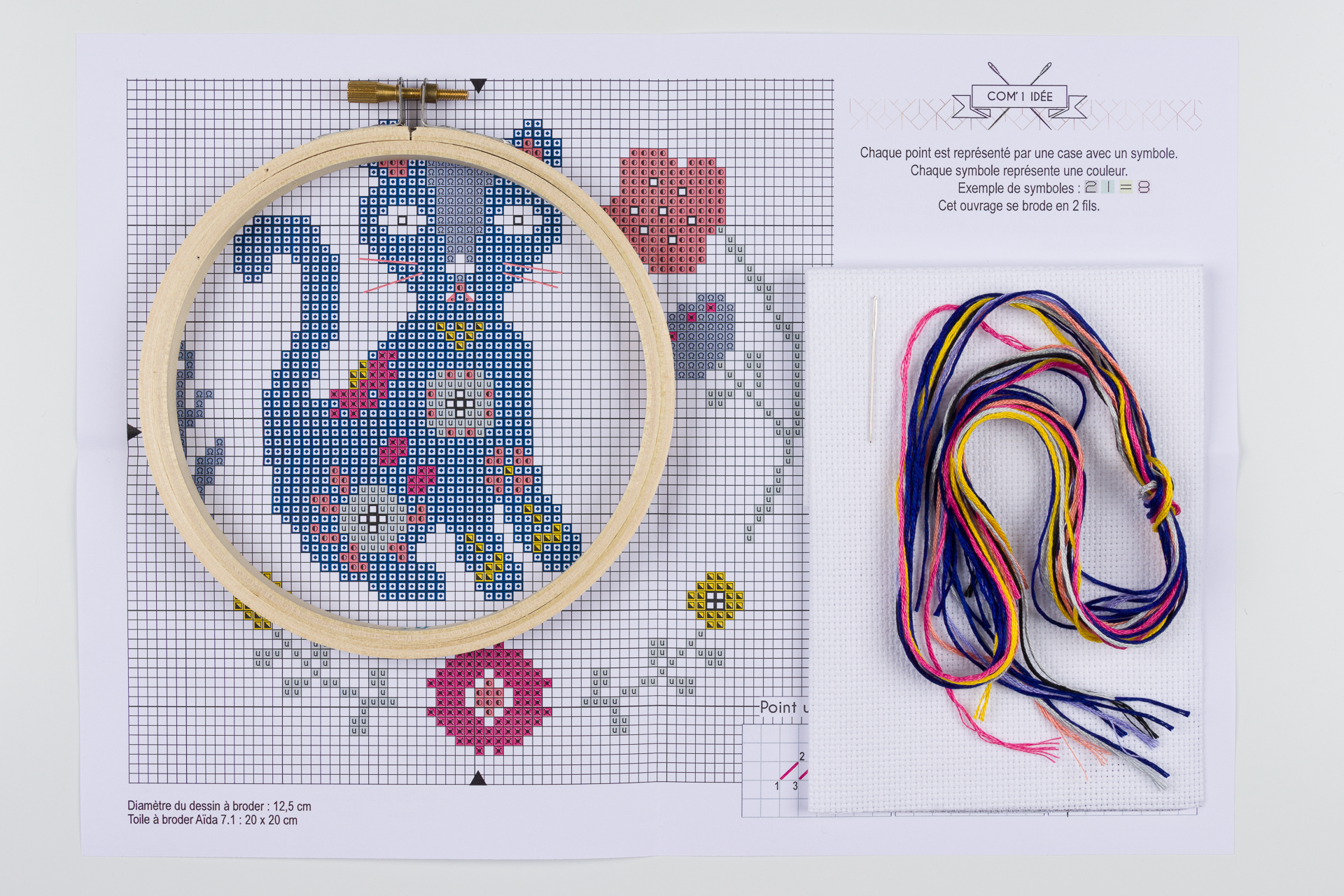 Com'1 Idée - Wholesale Embroidery/Cross Stitch Supplies - Cross stitch kit - Cat folk1