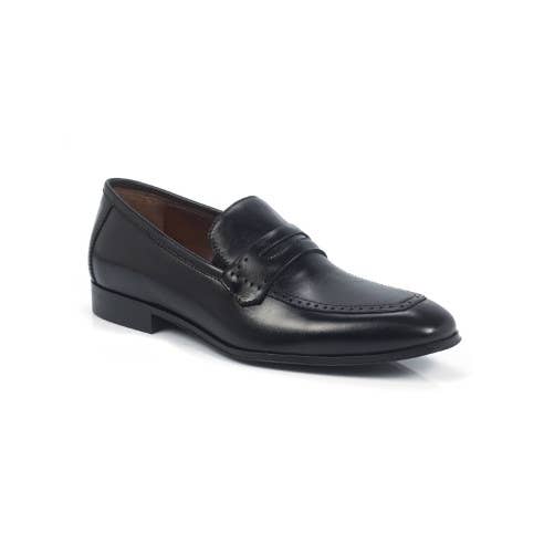 Mocassin en cuir avec masque couleur noir BEFAZ-NEGRO pour la vente par Ortiz & Reed