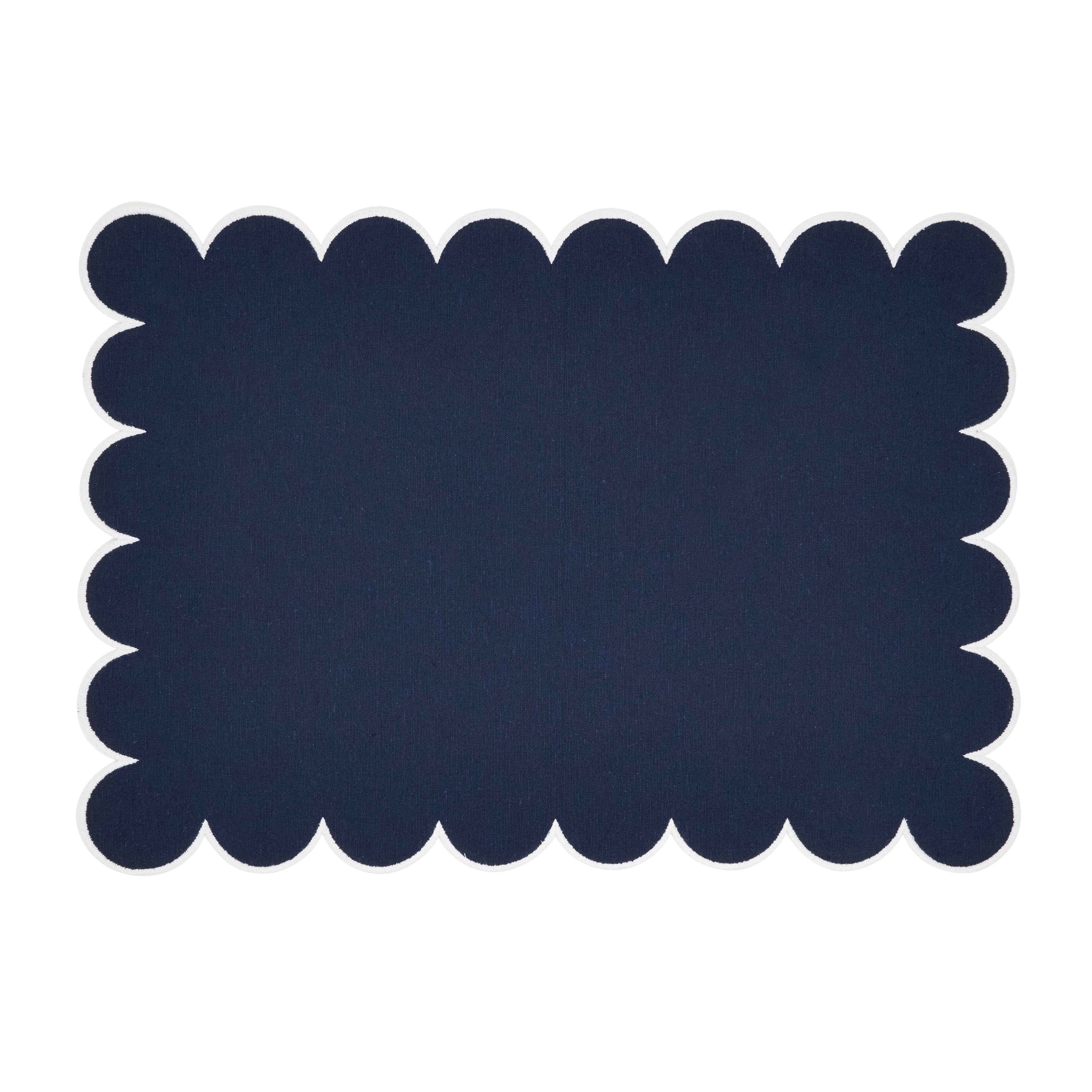 Saro Lifestyle – wholesale Placemat – Cotton Scalloped Placemat6